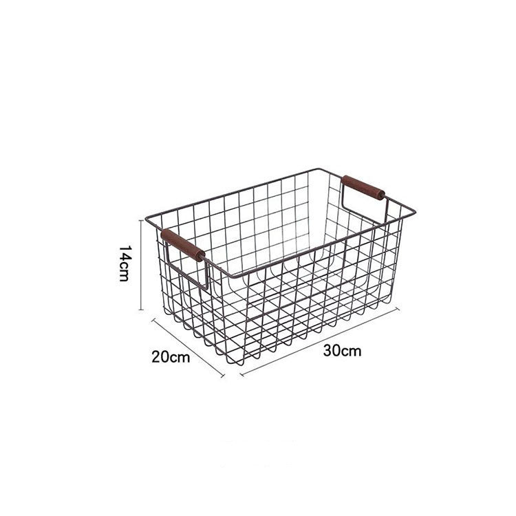 Wrought Iron Storage Basket Kitchen Furniture Sundries Storage Basket