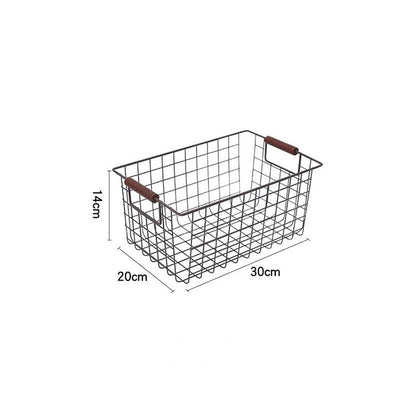 Wrought Iron Storage Basket Kitchen Furniture Sundries Storage Basket