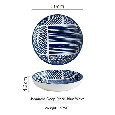 Ceramic Plate Household Tableware Cooking Plate